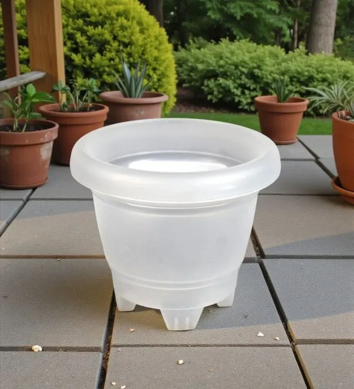 Maceta Florencia No. 5 Traslúcida Plastic Trends JMV01 - Macetas