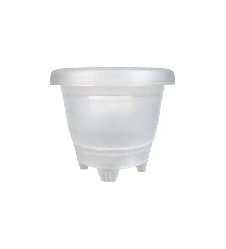 Maceta Florencia No. 6 Traslúcida Plastic Trends JMV02