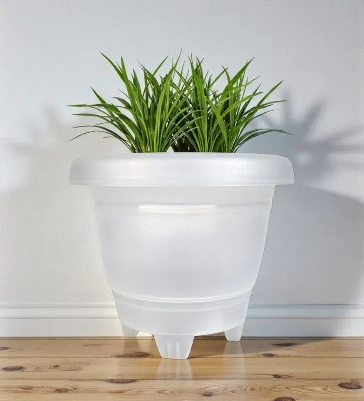 Maceta Florencia No. 6 Traslúcida Plastic Trends JMV02