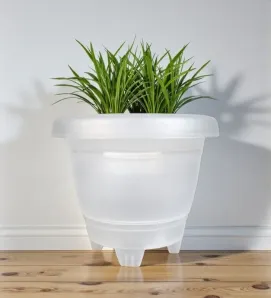 Maceta Florencia No. 6 Traslúcida Plastic Trends JMV02