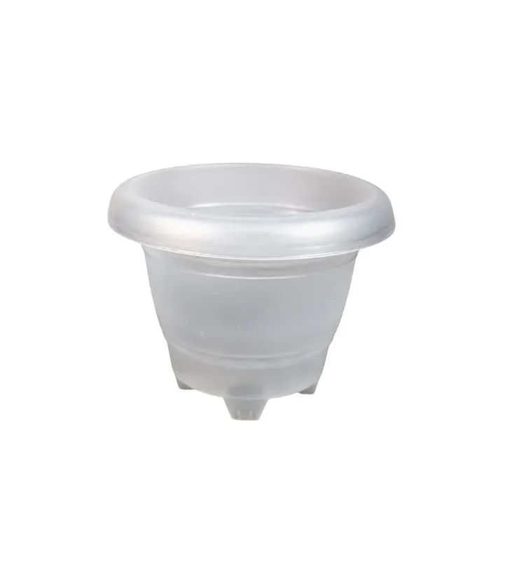 Maceta Florencia No. 8 Traslúcida Plastic Trends JMV03 - 20cm