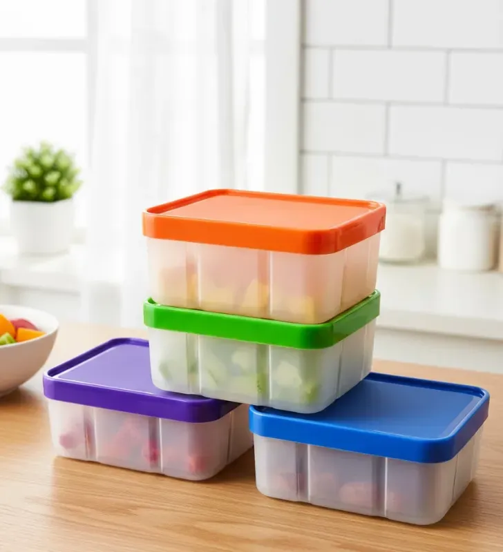 Caja Refrigerador 2L con Tapa Color PYMSA - Organizador Alimentos