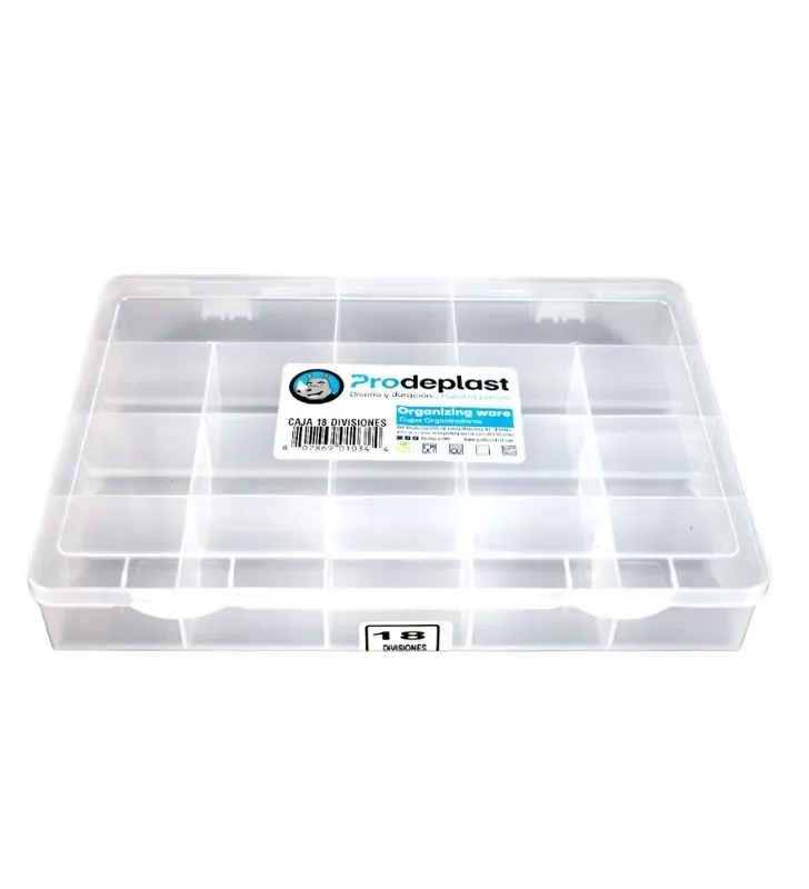 Caja Organizadora con 18 Divisiones Gonherrplast - Estuche Técnico