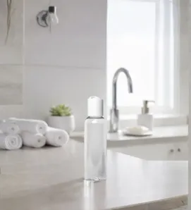 Botella Boston 60 ml PET Cristal Cajaplax - Tapa Disc Top