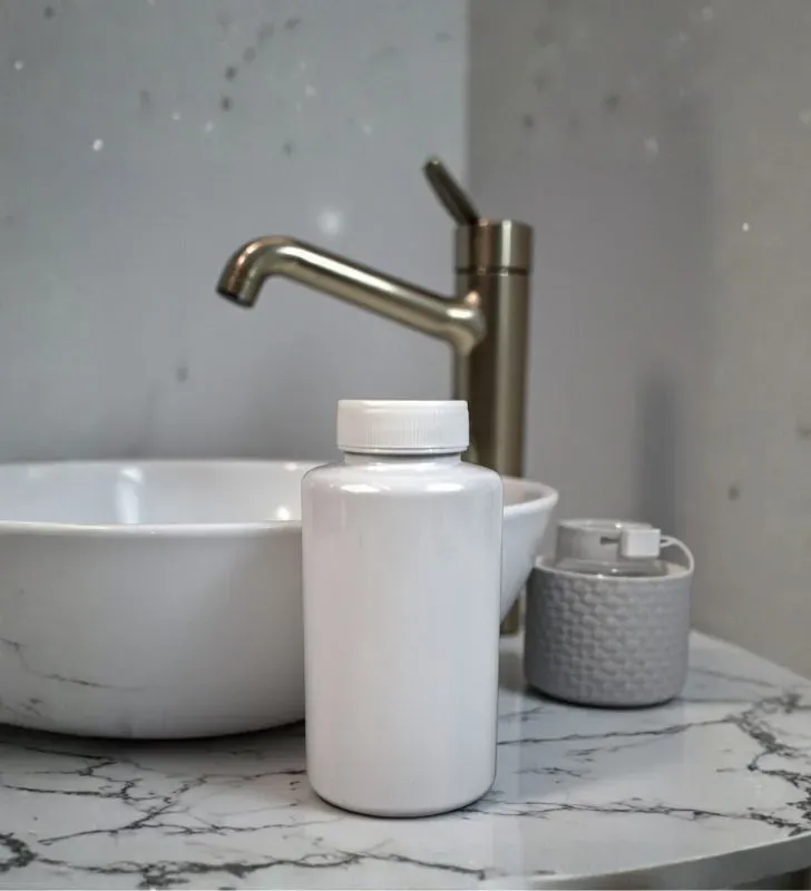 Frasco Pastillero 300 ml Blanco Cajaplax - Tapa 38 mm