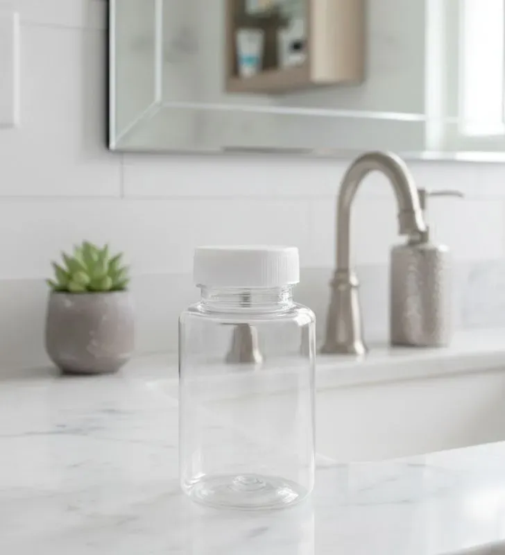 Frasco Pastillero 150 ml Cristal Cajaplax - Tapa 38 mm Blanca