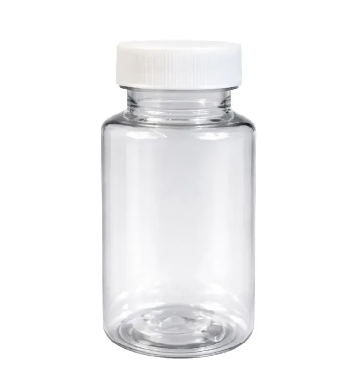 Frasco Pastillero 150 ml Cristal Cajaplax - Tapa 38 mm Blanca