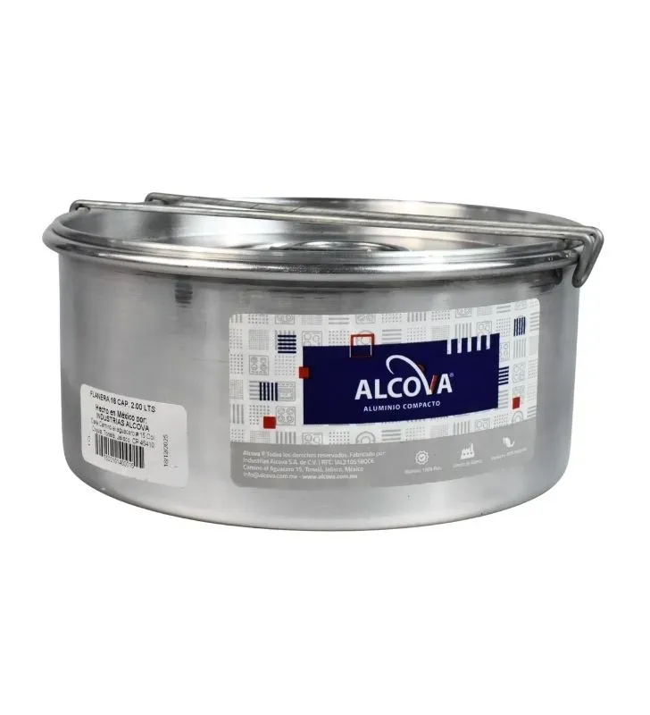 Flanera No. 18 Alcova - Aluminio Reforzado con Broche Remachado