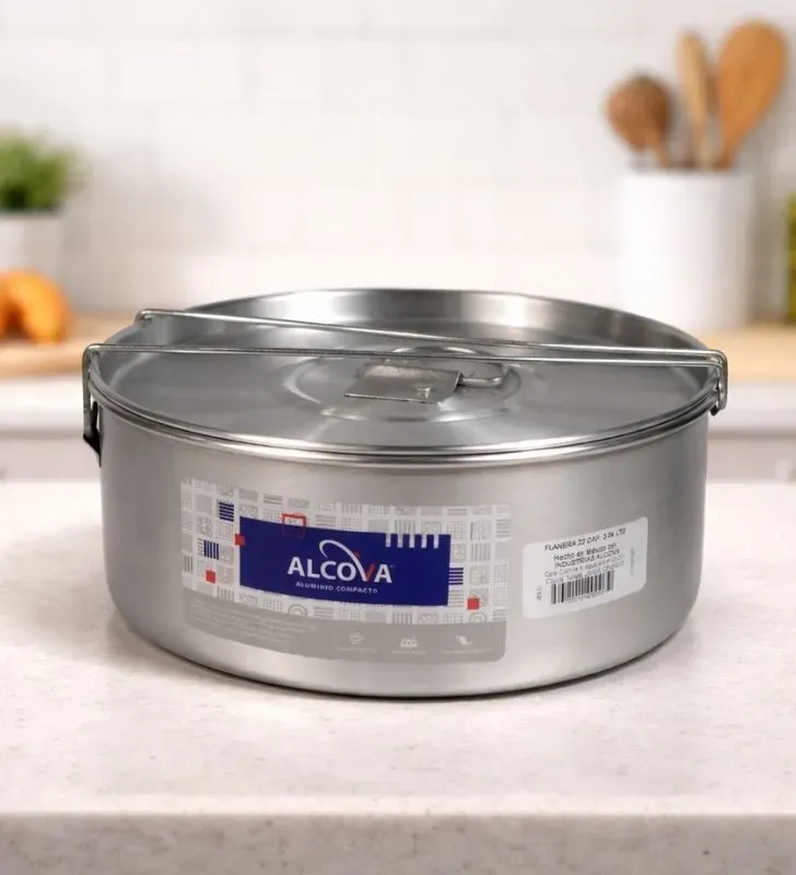 Flanera No. 22 Alcova 3L - Aluminio Profesional con Broche