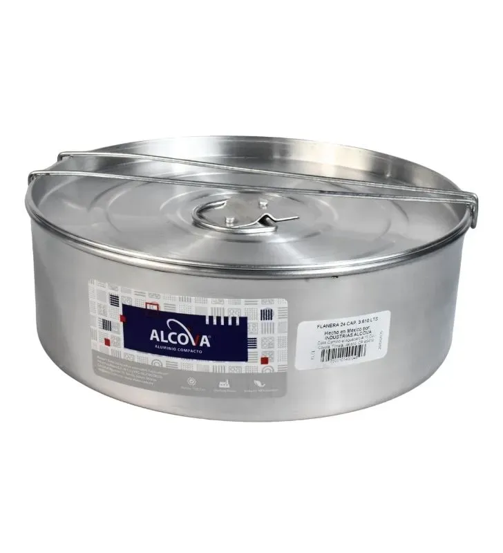 Flanera No. 24 Alcova 3.5L - Aluminio con Cierre de Seguridad