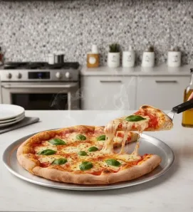 Charola para Pizza No. 32 Alcova - Aluminio Profesional Engargolado