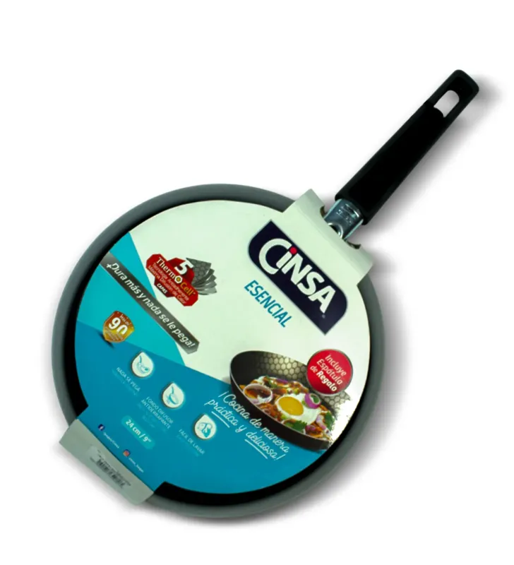 Sartén Cinsa Esencial 24 cm con Thermocell y Espátula