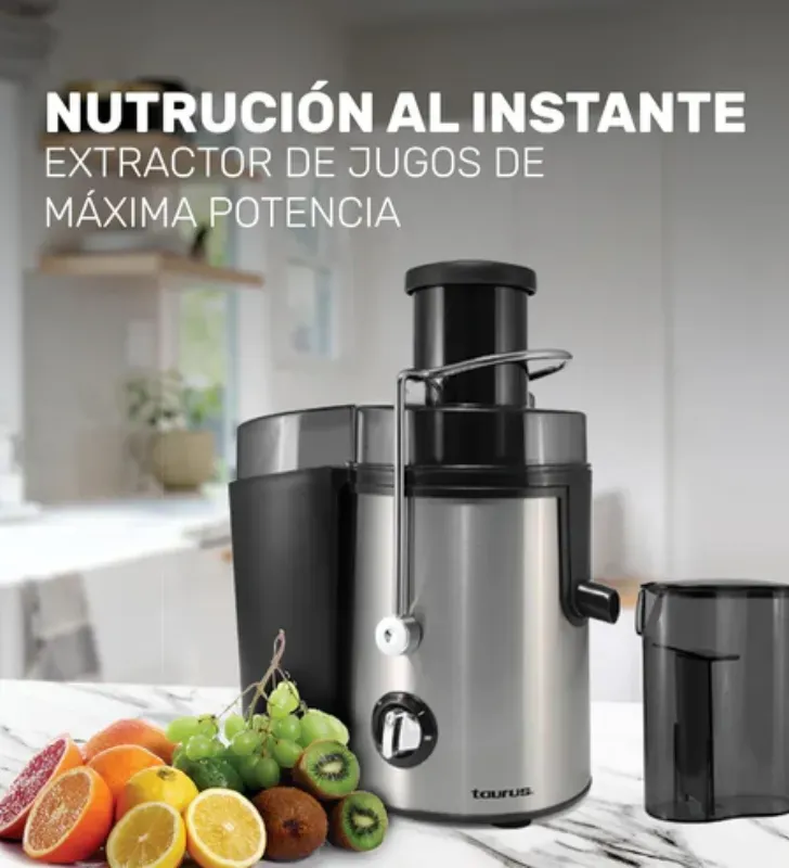 Extractor de Jugos Taurus Liquafruit 2000 - Boca Extra Ancha
