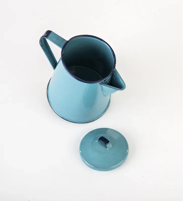 Cafetera de Peltre Cinsa 1.5 L Azul Turquesa - Línea Clásica