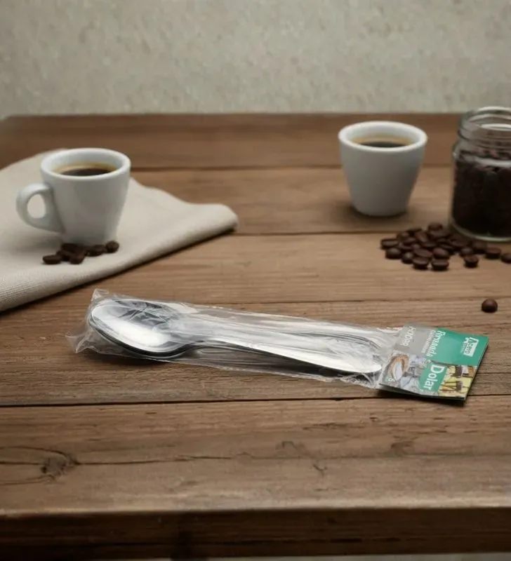 Paquete 6 Cucharas Cafeteras Ranieri Fernanda - Acero Inoxidable