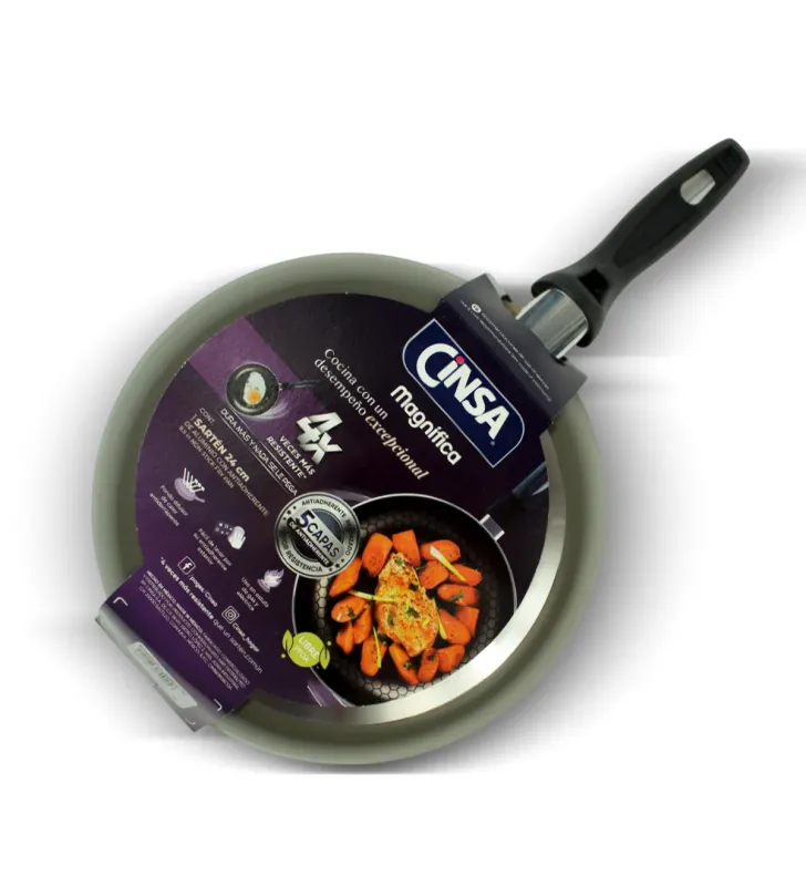 Sartén Cinsa Magnífica 24 cm – Aluminio con Thermocell 5 capas
