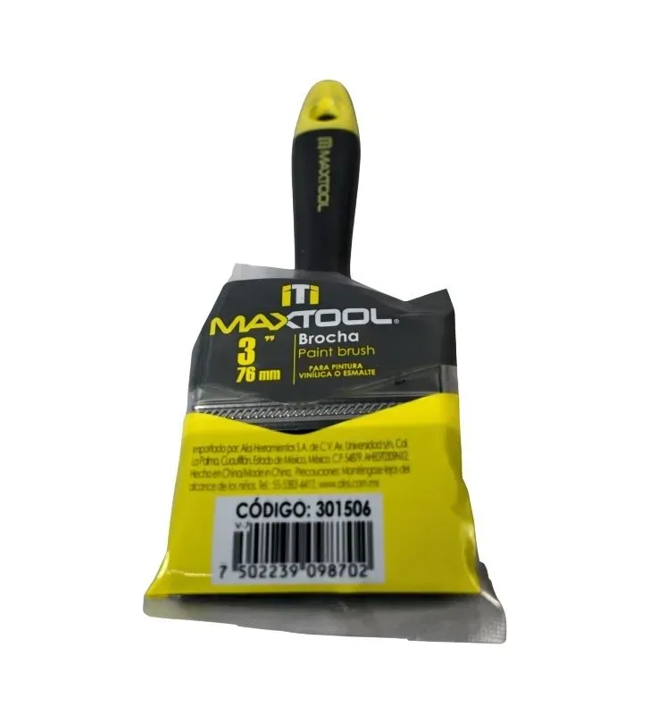 Brocha Maxtool 3 Pulgadas 301506 - Cerdas Sintéticas de Alta Calidad