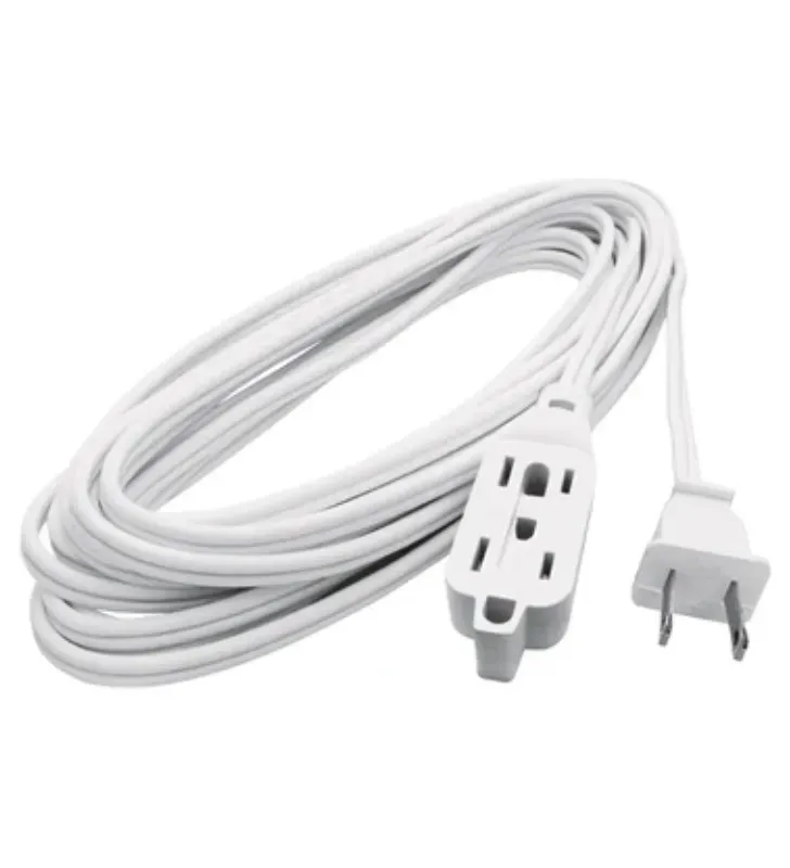 Extensión Eléctrica Blanca AKSI 6m - Seguridad Autoextinguible