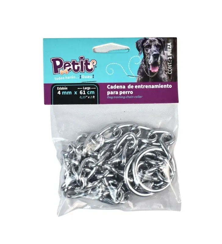 Cadena de Entrenamiento Petit 4mm x 61cm - Acero Cromado