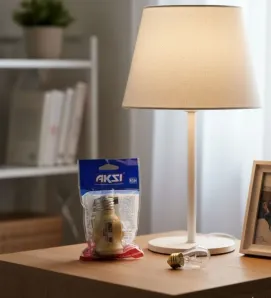 Portalámpara con Ladrón AKSI 117522 - Marfil 5.2A