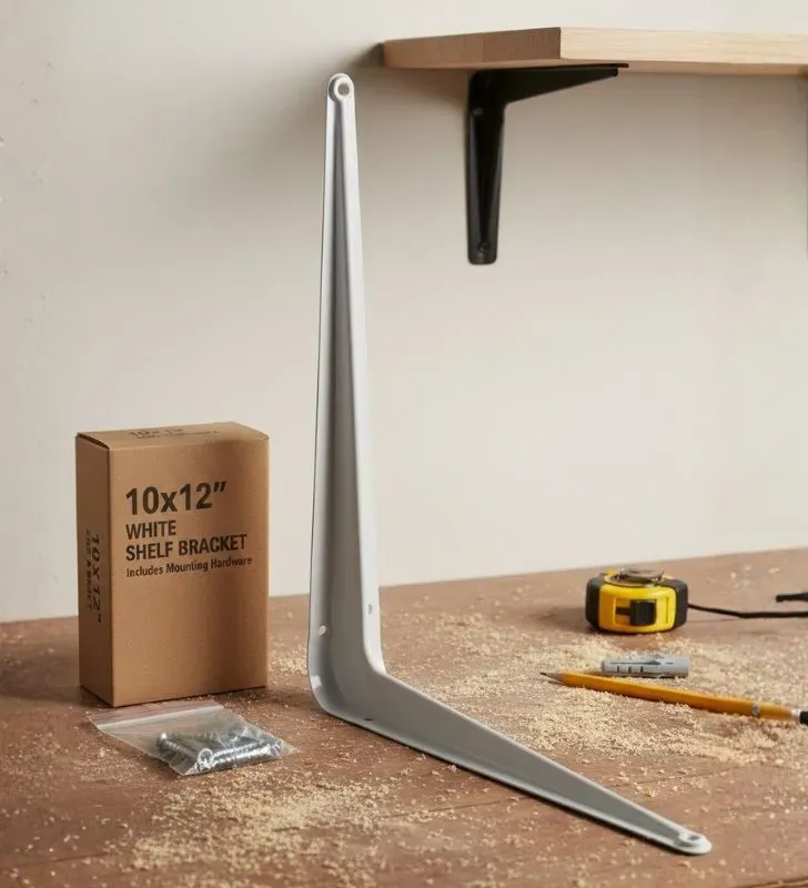 Ménsula Blanca AKSI 10x12" 305505 - Máxima Resistencia