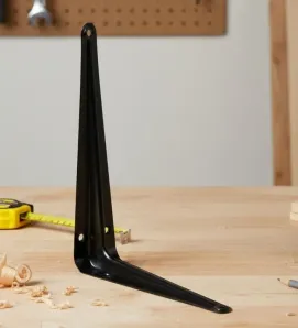 Ménsula Negra AKSI 6x8" 305533 - Soporte de Acero Estilo Industrial