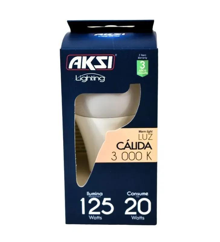 Foco LED AKSI 20W Luz Cálida 1800lm - Ahorro y Confort