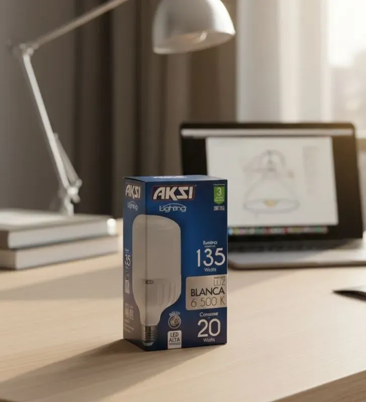 Foco LED Alta Potencia AKSI 20W Tipo T 2000lm - Multitensión