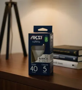 Foco LED AKSI 5W Luz Blanca 6500K 120021 - Ahorro del 85%