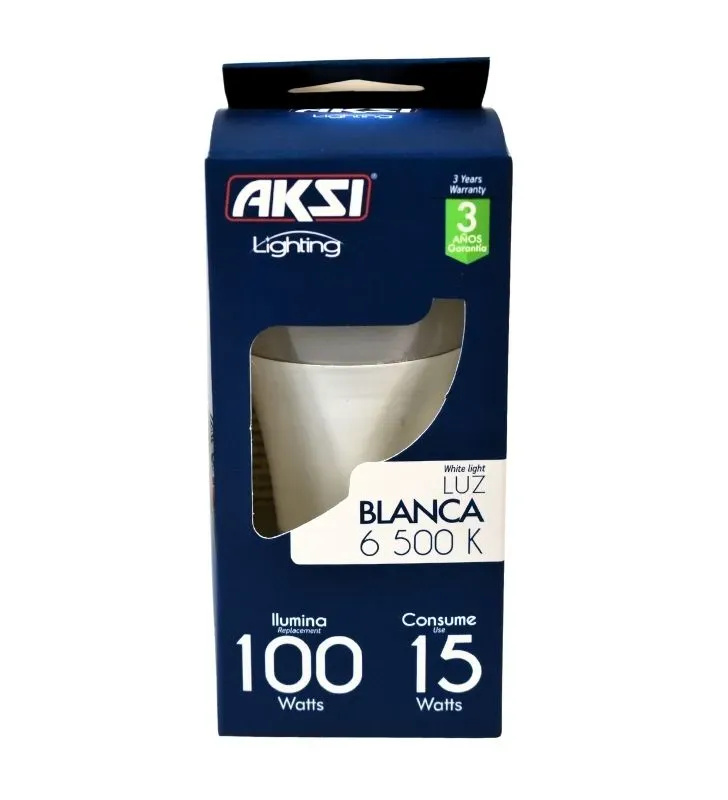 Foco LED AKSI 15W Luz Blanca 1550lm - Equivalente a 100W