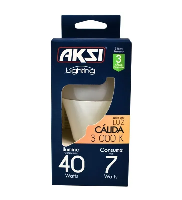 Foco LED AKSI 7W Luz Cálida 2700K 120073 - Confort y Ahorro