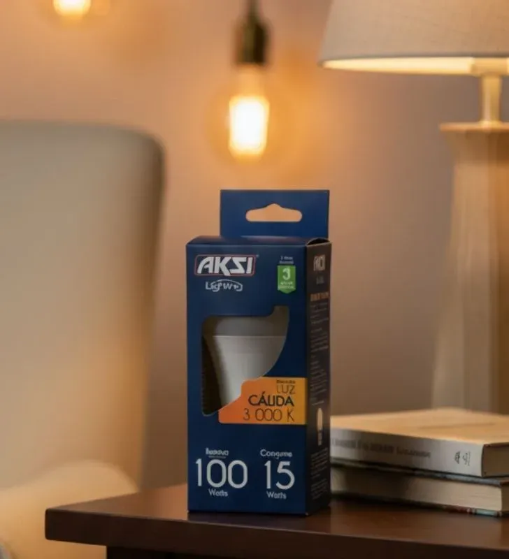 Foco LED AKSI 15W Luz Cálida 1500lm - Potencia y Confort