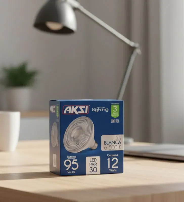 Foco LED PAR 30 AKSI 12W 35° Luz Blanca - Iluminación de Acento