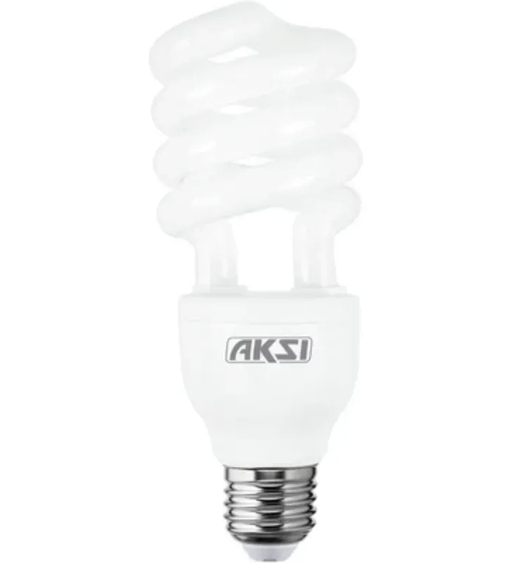 Foco Ahorrador AKSI 23W Espiral E27 - Luz Blanca 1380lm