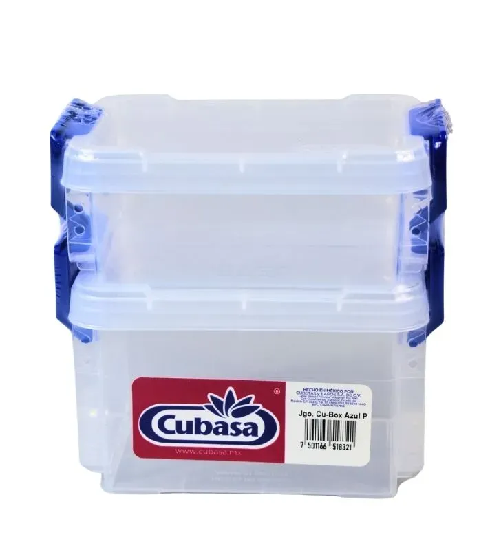 Juego Cu-Box Cubasa 1832 - 2 Cajas con Broches de Seguridad