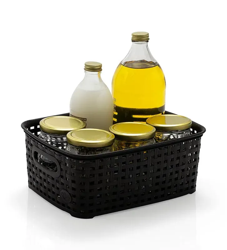 Canasta de Ratán Cubasa Chica Chocolate - Organizador Elegante