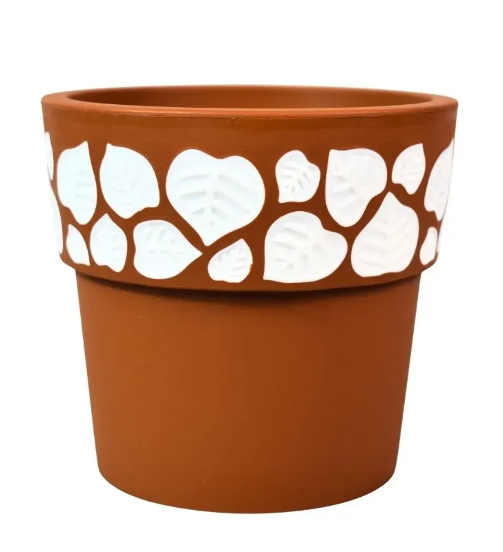 Maceta Emily Cubasa 4.8L Terracota - Modelo 3110 con Arillo