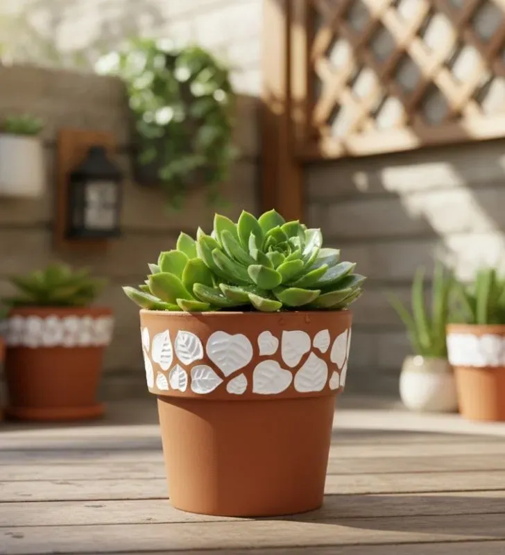 Maceta Emily Cubasa 4.8L Terracota - Modelo 3110 con Arillo