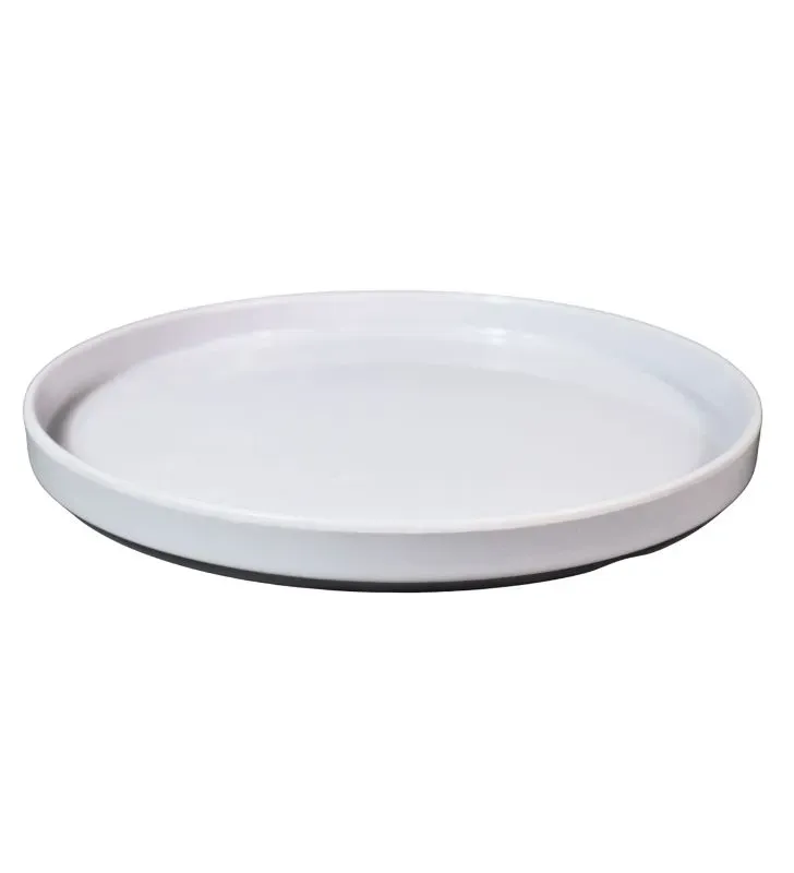 Plato Redondo Travessa 10.6" Melamina Blanca - Modelo 105-009-163