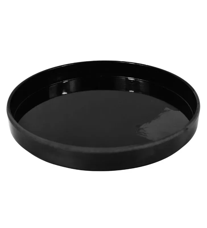 Plato Redondo Travessa 20.5 cm Melamina Negra - Modelo 105-015-165