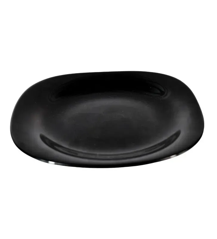 Plato Trinche Cuadrado Ranieri 21 cm Negro Opal - Modelo 98101