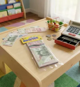 Billetito Gigante Infantil Loterías Camacho - 80 pzs Didácticas