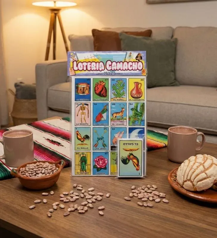 Lotería Tradicional Camacho - 10 Tablas y Baraja Grande