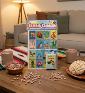 Lotería Tradicional Camacho - 10 Tablas y Baraja Grande