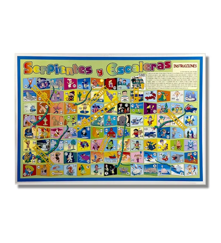 Serpientes y Escaleras Loterías Camacho - Tablero de Caple 41x28 cm