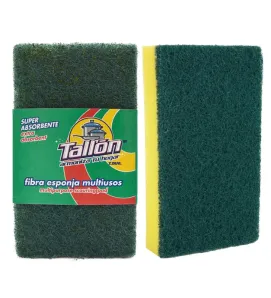 Fibra Verde con Esponja T.Taio FVERS - No Raya y Antimicrobiana