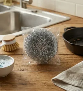 Fibra de Acero Tipo Dona Chica T.Taio - Limpieza Profunda