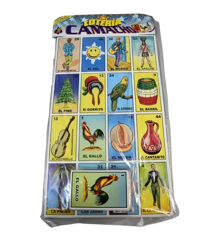 Lotería de 10 Tablas Gigantes Loterías Camacho - Formato Grande
