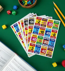 Lotería de Multiplicar Loterías Camacho - Juego Educativo (10 Tablas)