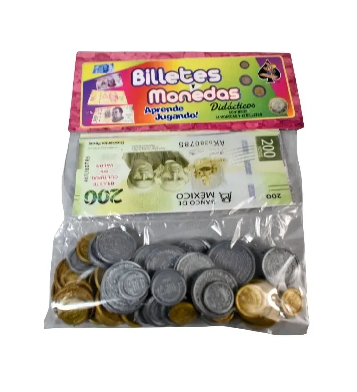 Billetes y Monedas Didácticos Loterías Camacho - Aprende Jugando